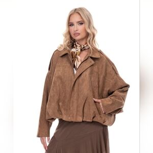 Women's Brown Suede Jacket